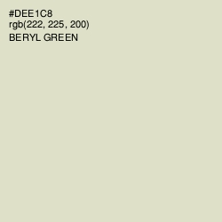 #DEE1C8 - Beryl Green Color Image
